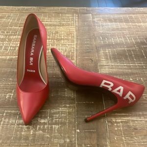 Barbara Bui red logo classic pumps